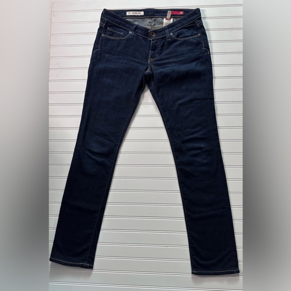 X2 Quality Jeans Womens 4 Blue Ultra Low Rise Skinny Leg Denim Dark Wash Western